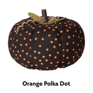 8" Fabric Stuffed Pumpkins